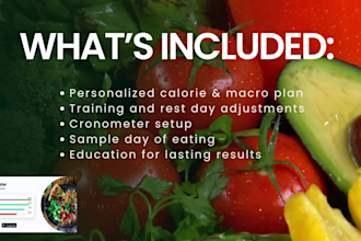 be your nutrition coach and help you reach your body goals