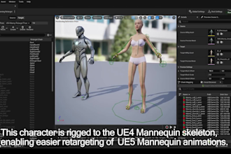 animation friendly 3d rig,threejs glb,lipsync,talkinghead avatar,mixamo retarget