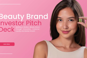 design beauty tech startup pitch deck beauty brand investor pitch deck