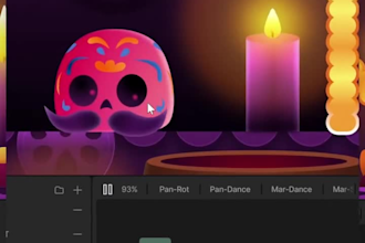 create interactive rive animation, lottie, UI animation for web and app