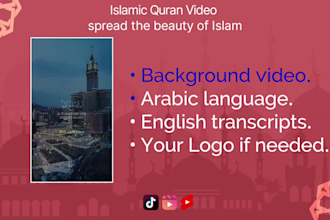 create islamic quran video, reels, tiktok, youtube shorts