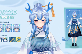 design and rig your anime live2d vtuber model