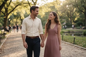 create cinematic 3d pixar animation romantic proposal video