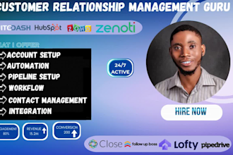 setup zoho crm hubspot crm close crm zenoti crm follow up boss pipedrive crm