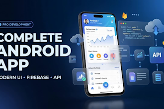 develop a complete professional android app with modern UI