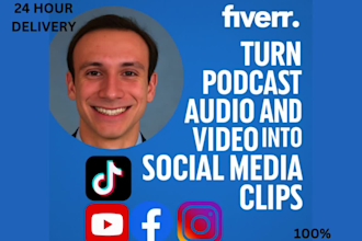 turn your podcast video and audio into social media clips