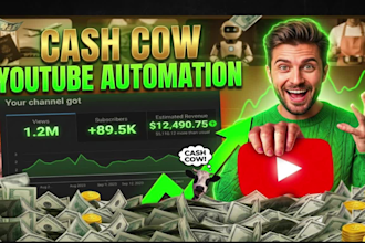 automated cash cow videos, cash cow youtube, cash cow channel