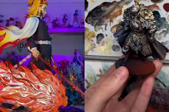 3d print and paint anime miniature painting resin printing warhammer 3d printing