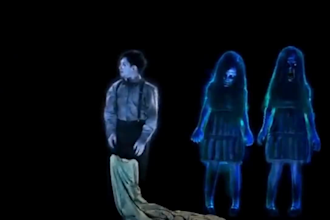 create 3d halloween display, holographic show and haunted projection effects