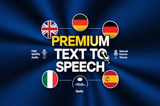 provide tts voice in english german french arabic italian spanish any language