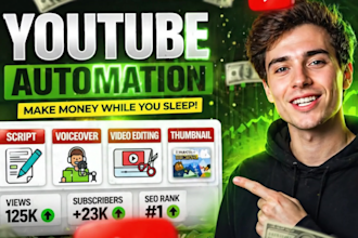 build youtube automation for passive income and channel growth for you