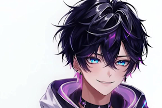 create a high quality vtuber modek with professional live 2d rigging