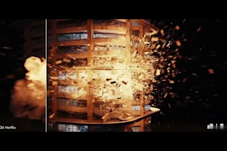 cinematic fire explosion effects vfx compositing object removal cleanup