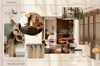 personalized a interior design moodboard for your space