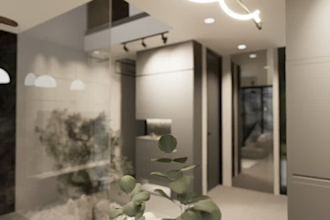 design modern interior spaces with 3d rendering