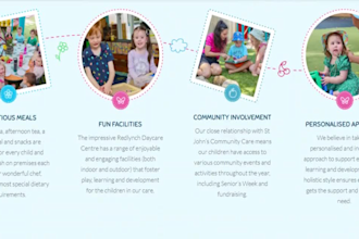 design highly converting daycare website kindergarten website preschool website