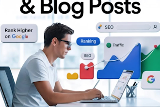 write SEO optimized articles design and blog posts
