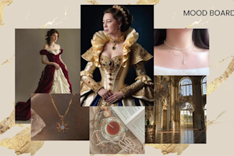 create fashion mood boards and concept boards