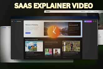 animated saas explainer video saas demo video with clean 2d motion graphics