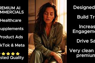 create ai commercial video ads healthcare and supplement product video ai ads