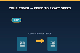 fix rejected book covers for KDP ingramspark and lulu