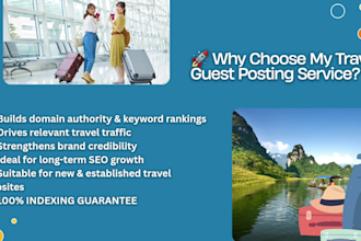 your travel guest post on da 63 travel blogs