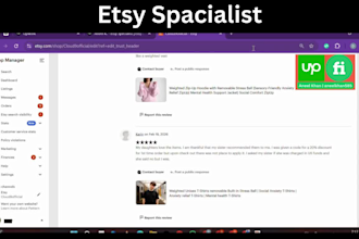 be your etsy specialist to set up and manage your etsy shop professionally