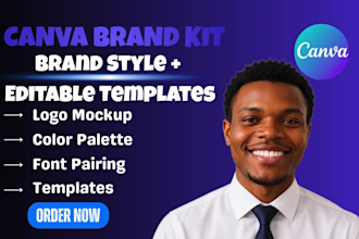 create a canva brand kit with editable canva brand kit templates