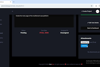 develop a custom web application or admin dashboard