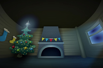 custom painterly background design for your 2d animation