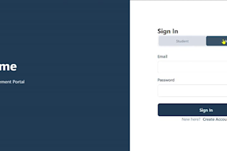 develop a custom web portal, dashboard, or management system