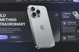 create converting ai hero website video, animated hero section website video