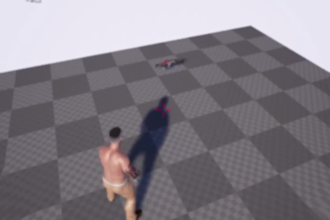 just for fun make your 3d character live in game mode