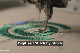 digitize ai art or images into dst, pes, exp embroidery files