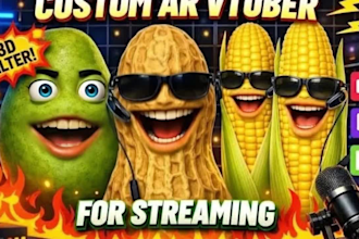 create custom 3d vtuber ar filter with face tracking for streaming