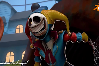 do professional 3d animation and layout in blender or maya