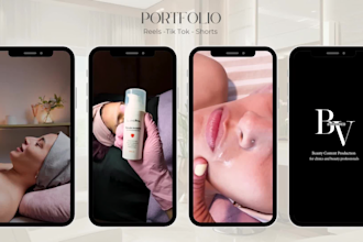 luxury reels and shorts for aesthetic clinics and skincare