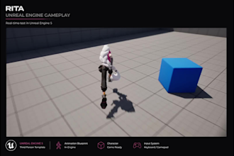 create game ready stylized 3d character model with rigging for unity and ue5