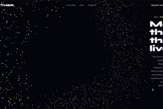 create a premium animated 3d landing page with three js and gsap