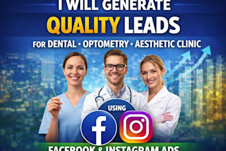 generate quality leads for dental optometry aesthetic clinic with facebook ads