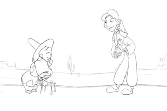 do 2d traditional animation, frame by frame, hand drawn animation