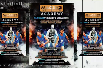 do excellent sports basketball  flyer, and any sports poster