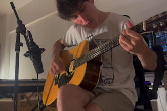 record 12 strings acoustic guitar for your song
