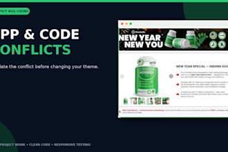 fix shopify bugs and do custom liquid coding