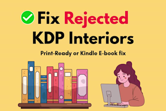 fix amazon KDP rejected interiors for kids books