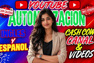 creare youtube automatizacion cash cow de canal y videos en ingle y espanol