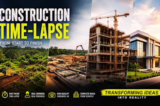 create professional construction time lapse videos