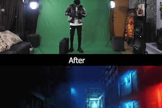 create cinematic 3d vfx animation, clean up and object wire removal from video