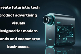 create luxury futuristic tech product advertising visuals