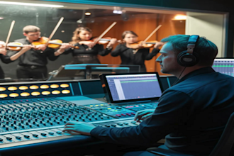 record unbeatable live orchestral strings section using violin, viola, cello